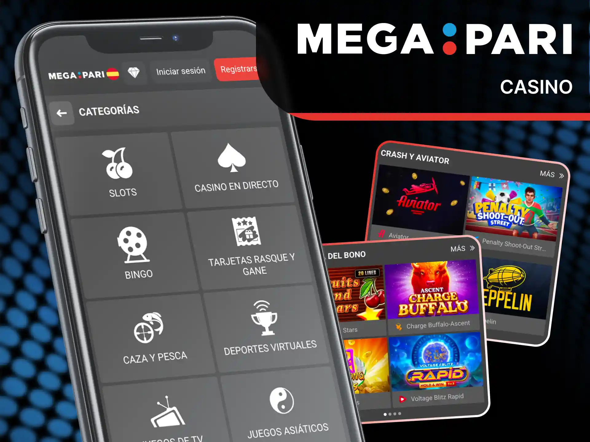 Disfruta de la mejor experiencia de casino usando la app de MegaPari.