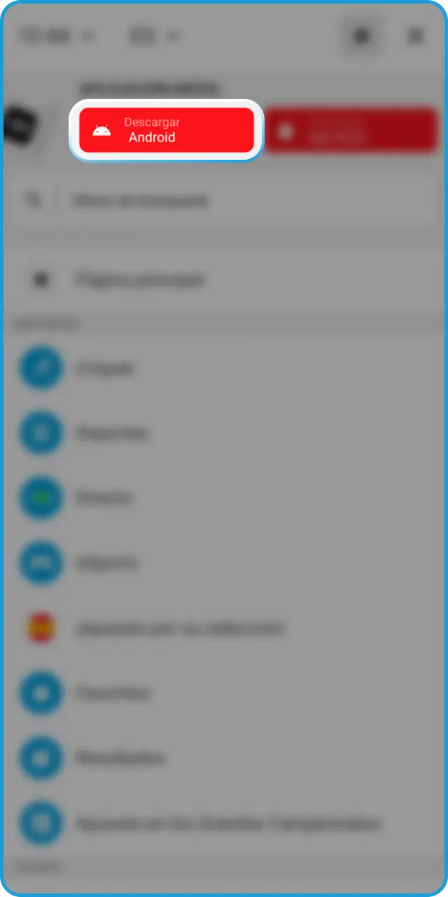 Guarda el archivo en tu dispositivo para instalar la app de MegaPari.