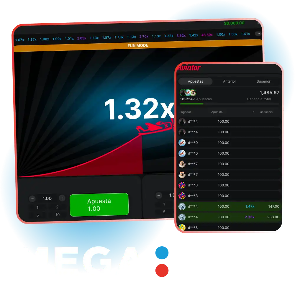 Empieza a jugar al juego Aviator en Megapari y gana dinero real.