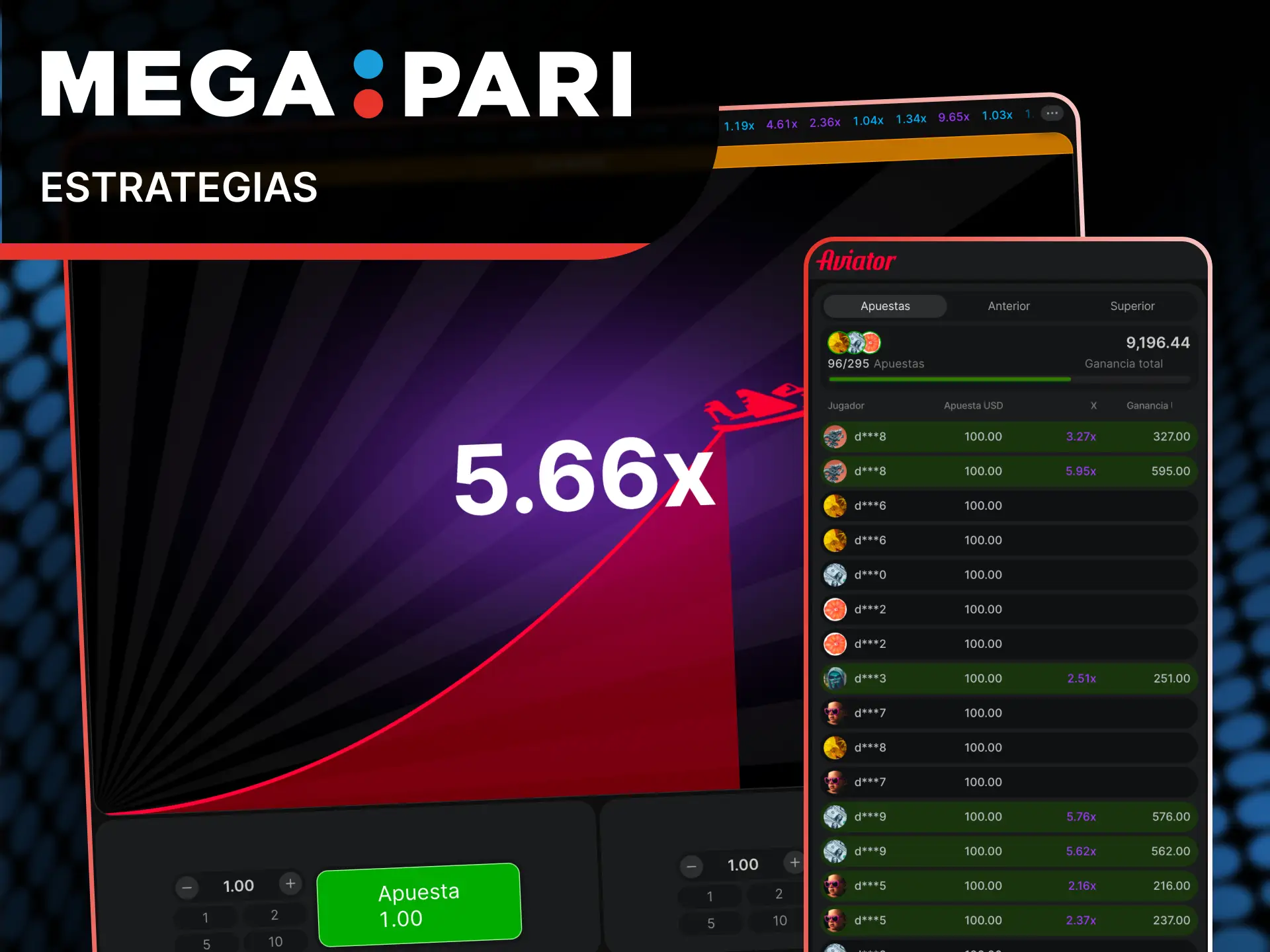 Aplica las mejores tácticas para maximizar tus premios en Aviator en MegaPari.