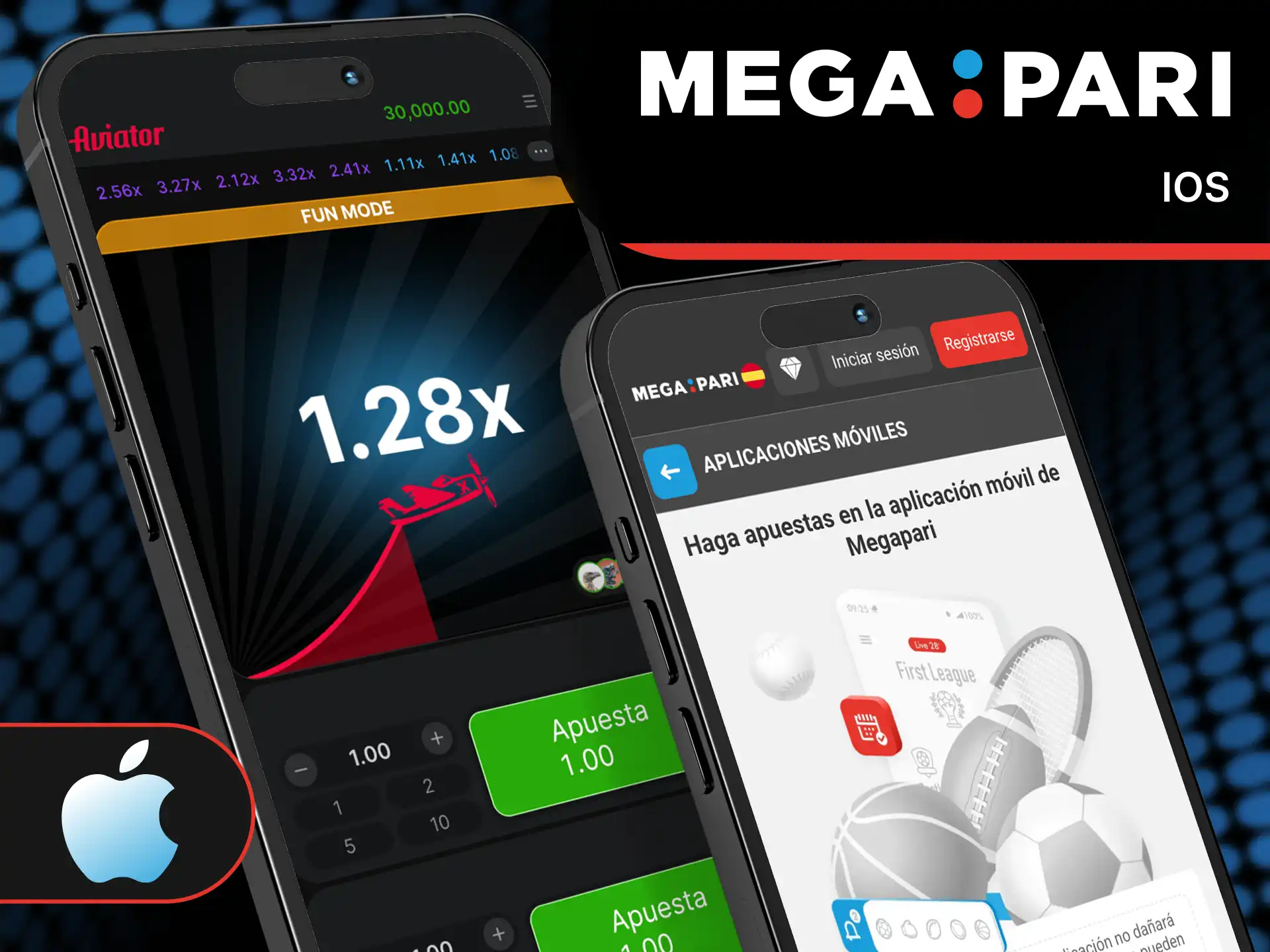 Obtén la versión para iOS para disfrutar al instante de Aviator en MegaPari.