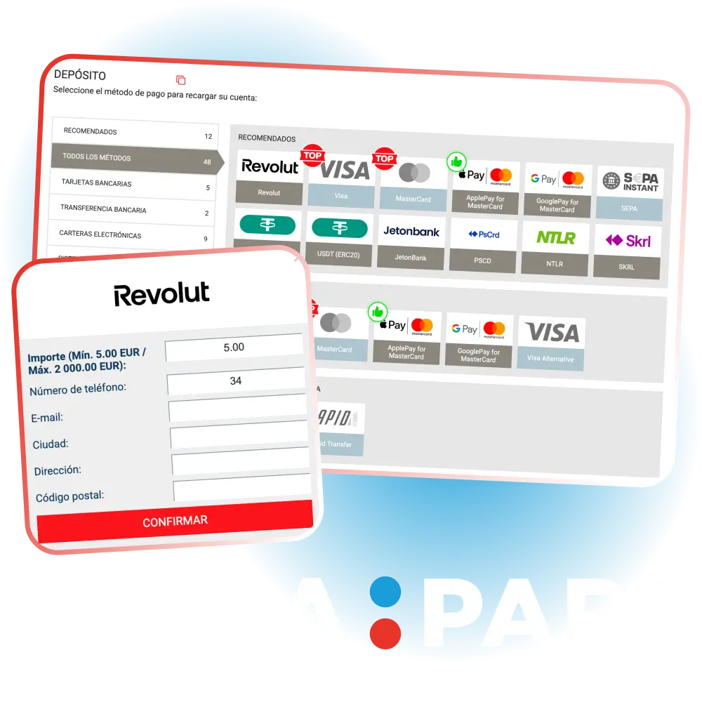 Realiza un depósito seguro en Megapari para comenzar a jugar.