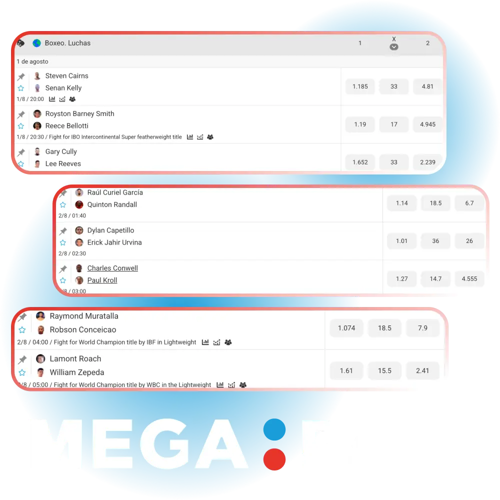 Apuesta en los combates de MMA en Megapari y vive la emoción.