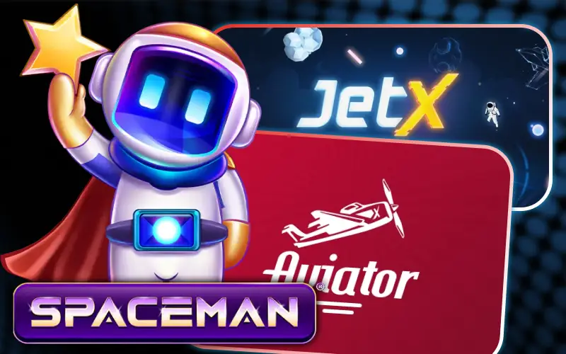 Juega a los títulos crash más vertiginosos del casino MegaPari.