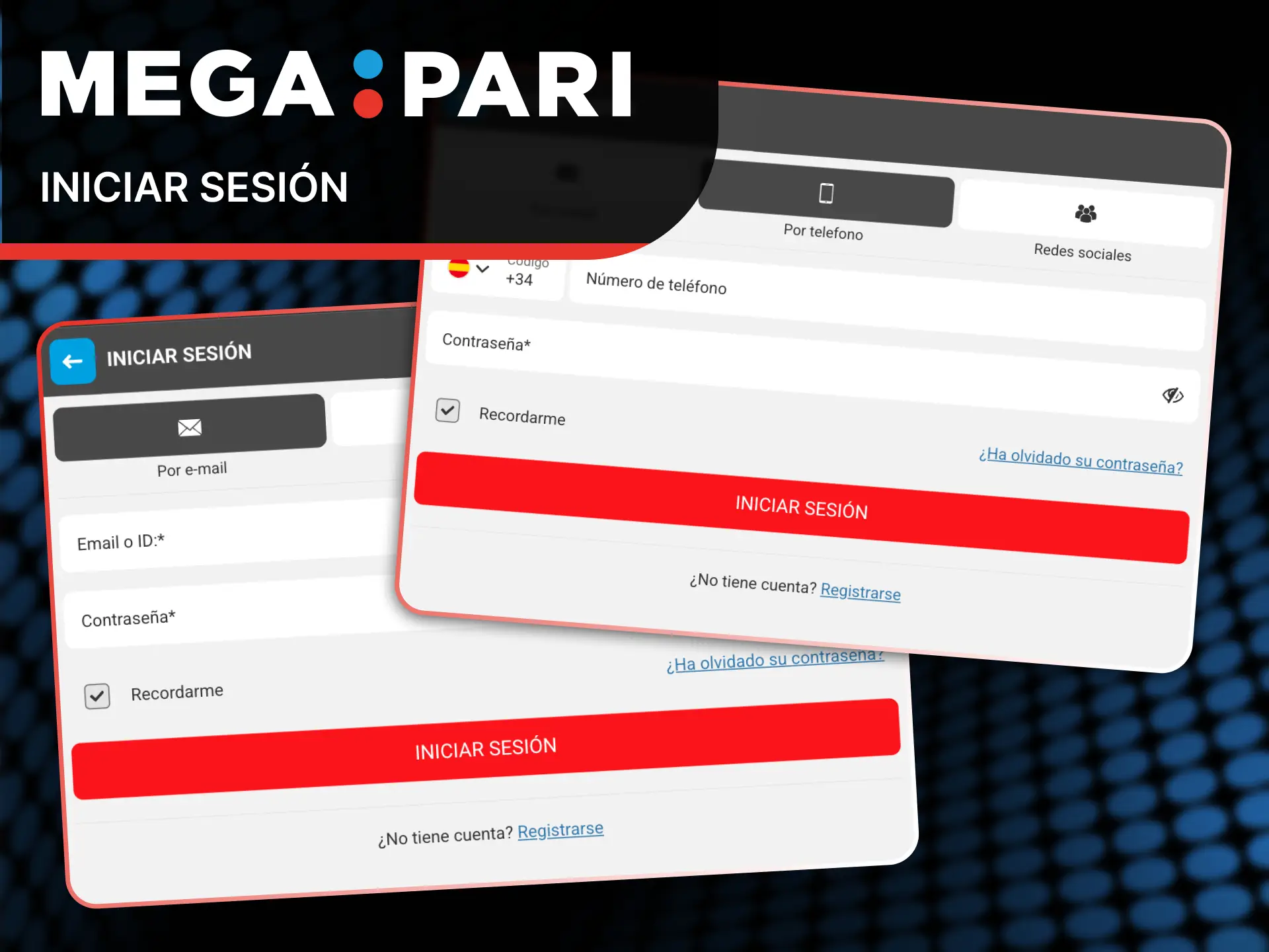 Consulta los términos y condiciones antes de iniciar el proceso de inicio de sesión en MegaPari.