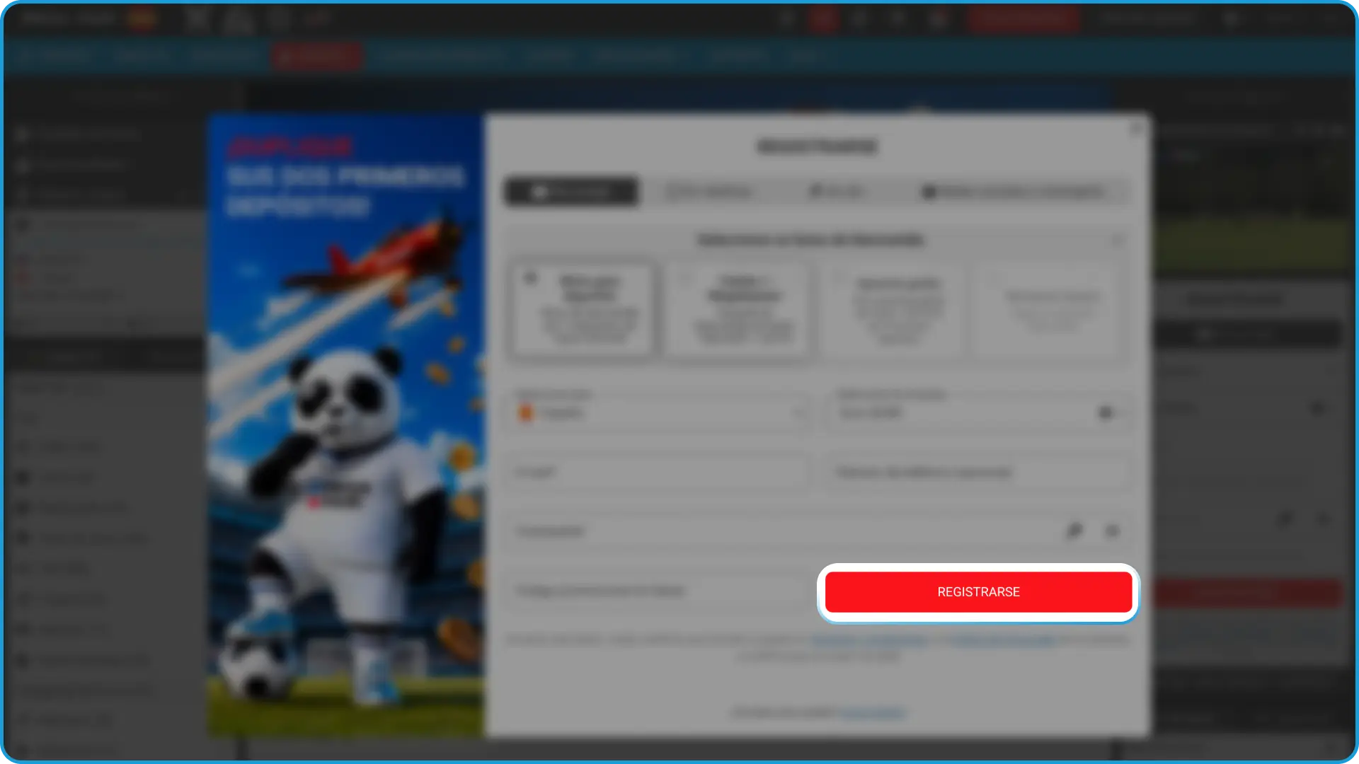Valida tus datos para finalizar exitosamente tu registro en MegaPari.
