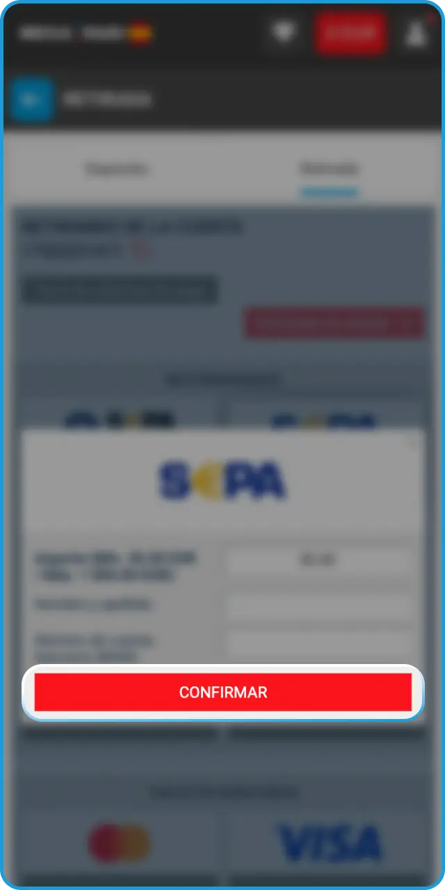 Valida la operación para finalizar con éxito tu retiro en MegaPari.