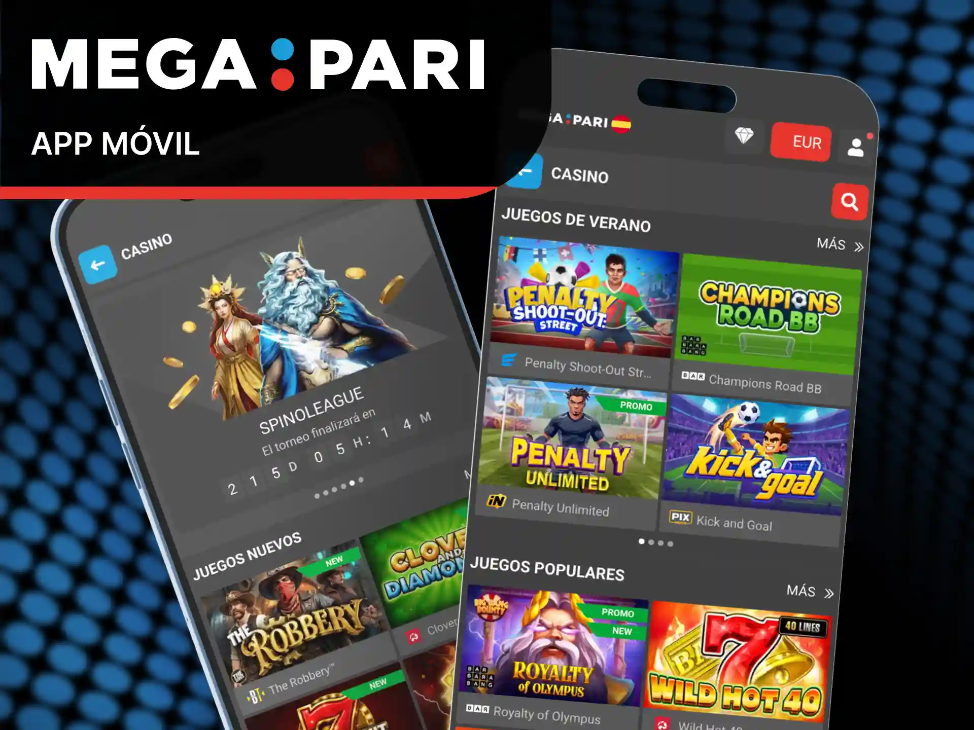 MegaPari dispone de una app oficial nativa para iOS y Android que ofrece acceso completo al lobby de tragaperras desde cualquier dispositivo. La interfaz de la app está optimizada para pantallas táctiles, con controles de apuesta redimensionados y navegación por categorías accesible con un solo dedo. La velocidad de carga de los juegos en la app es comparable a la de escritorio, y la sesión se mantiene activa entre el cambio de un título a otro.